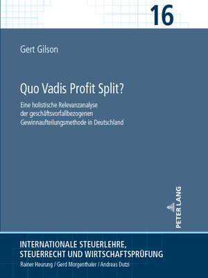 cover image of Quo Vadis Profit Split?